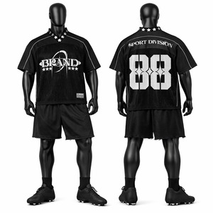 Ensemble de maillot et short de football américain de qualité supérieure, uniforme sportif respirant, vêtements d'équipe personnalisés pour les entraînements et les matchs - Product Image 1