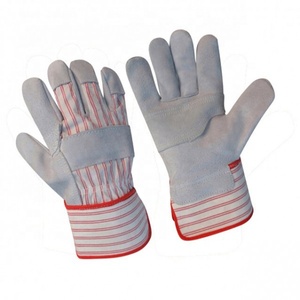 Guantes DE SEGURIDAD DE CUERO dividido a precio de fábrica, resistencia al corte de calor de doble Palma, impermeables, construcción de aparejo canadiense de invierno - Product Image 1
