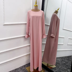Ensemble 2 pièces Abaya Jilbab à capuche pour l'Aïd Ramadan, Robe de prière islamique musulmane, Abayas pour femmes, Long Khimar Hijab Djellaba Burka de Dubaï - Product Image 3