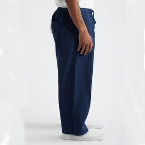 Pantalones Deportivos de Lona para Hombre, Cintura Alta, Cordón Elástico, Estilo Casual, Bolsillos Laterales, Tejido Transpirable, para Otoño - Product Image 6