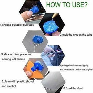 Kit d'outils de débosselage sans peinture à glissière automatique pour voiture, outil de réparation de bosses sans peinture, outil de réparation automobile - Product Image 4