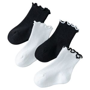 Chaussettes tricotées à volants pour bébé, respirantes, en coton doux, pour usage quotidien, avec revers, personnalisables, en gros, fabrication ODM, Vietnam - Product Image 5