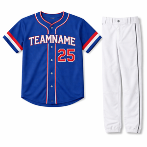 Uniforme de Béisbol Personalizado para Equipos y Ligas, de Secado Rápido, Transpirable, 100% Poliéster, con Nombre y Número del Jugador Bordados - Product Image 4