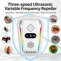 Répulsif à ultrasons 3 couleurs, écologique, pour souris et rongeurs, usage intérieur, pour maison et entrepôt - Solide