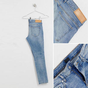 New Stylish Custom Skinny Fit Zipper Fly Tapered Leg Denim Ripped <b>Jeans</b> for <b>Men</b> - Product Image 4