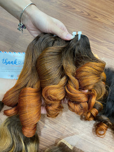 Couleur tendance du moment : Cheveux humains vietnamiens vierges bouclés à la vapeur, super double drawn, prêts à être expédiés - Product Image 4