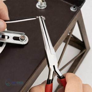 6 Inch Stainless Steel Needle Nose Pliers Precision Long Tapered Smooth Jaw Jewelry Tool <b>Wire</b> Bending <b>Craft</b> Repair Small Object - Product Image 6