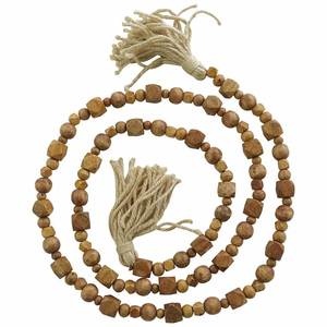 Guirlande en bois artisanale, décoration élégante pour fête, style campagnard, ornement saisonnier pour table à manger - Product Image 3