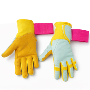 Wholesale Price Comfortable Long Cuff Sport Softball Training Original Cowhide Leather Baseball Batting Gloves Infield - Product Image 5