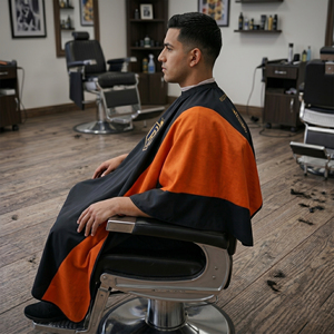 Capa de Barbero para Corte de Pelo, Capa de Peluquería, Capa de Barbero Personalizada para Corte de Pelo |   Capa de barbero para corte de cabello 100% poliéster - Product Image 2