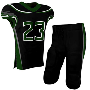 Custom American Football Adult Uniform Plus Size Sublimated Jersey Pants Professional <b>Match</b> Football Wear Short Sleeve V Neck - Product Image 2