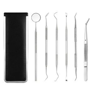 Kit de Herramientas Básicas para Estudiantes de Odontología, Kit de Diagnóstico de Acero Inoxidable, Espejo Bucal, Sonda Periodontal - Product Image 2