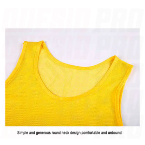 Wholesale Custom Soccer <b>Training</b> <b>Bibs</b> Big Mesh Quick Dry Warm Vest Custom Logo Printing Heat Transfer Unisex Sports Practice - Product Image 4