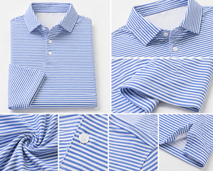 Chemises polo de golf personnalisées avec logo brodé, luxe, haute qualité, séchage rapide, extensibles, anti-humidité, décontractées, pour affaires - Product Image 6