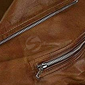 Chaqueta de Motociclista de Cuero Genuino con Diseño Personalizado y Logotipo Propio, Impermeable, Informal - Product Image 4