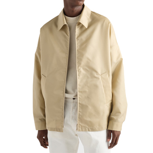 Chaqueta con Cierre de Nylon Reciclado Premium para Hombre, Ligera, Cuello Alto, Cortavientos Informal, Ropa Exterior de Lujo, Fabricante OEM - Product Image 2