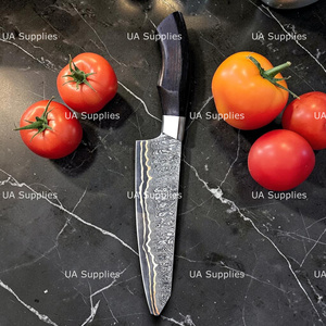 Cuchillo de Cocina de Cobre Forjado a Mano con Hoja de Damasco, Mango Personalizado Premium, Cuchillo Profesional para Cocinar, Fabricante Mayorista - Product Image 2