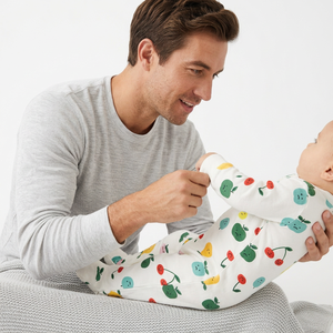 Combinaison pour bébé imprimée mignonne à manches longues avec fermeture éclair bidirectionnelle, unisexe, pour nourrissons et tout-petits, en tricot doux, col rond, design été - Product Image 6