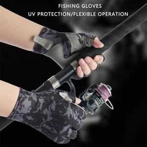 Guantes de Pesca Sublimados Personalizados de Medio Dedo, Guantes de Pesca con Diseño Personalizado, Guantes de Pesca con Logotipo Personalizado, Venta al por Mayor - Product Image 4