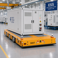 Vehículo Guiado Automatizado (AGV) Eléctrico Sin Rieles de 600 Toneladas, Personalizado en China, para Transporte de Transformadores de Energía en la Industria Manufacturera