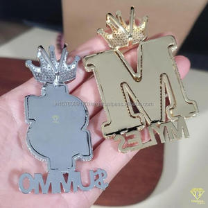 Hip Hop Moissanite Diamond " SUMMO " Dollar Sign Pendant White Gold Plated Jewelry For Men - Product Image 2