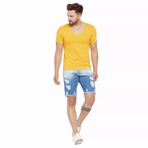 Camisa de algodón para hombre, manga corta, con botones, color sólido, nueva moda, ropa para hombre, camisetas casuales, camisetas para hombre - Product Image 6