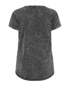 Débardeur court en maille sans manches pour femme, col montant, style peplum évasé, en mélange polyester/coton, écoresponsable, avec logo frontal - Product Image 2