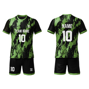 Maillot de football pour enfants personnalisé 100% polyester, pas cher, à séchage rapide, respirant, ensembles de shorts et maillots de football pour enfants - Product Image 1