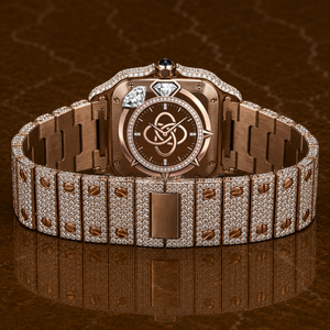 Reloj de Lujo con Diamantes Moissanite VVS para Hombre, Reloj de Pulsera de Acero Inoxidable Completamente Cubierto de Diamantes - Product Image 4