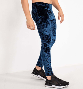 Collants de compression personnalisés OEM pour hommes, séchage rapide, respirants, couche de base de sport, poche latérale, taille élastique, longueur cheville, Spandex/Polyester - Product Image 4