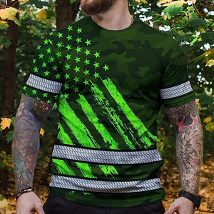 เสื้อเชิ้ตสะท้อนแสงแบบกำหนดเองสำหรับผู้ชาย เสื้อ Hi Vis พิมพ์ลายแบบ Sublimation พร้อมชื่อสั่งทำได้ ระดับ Class 3 เสื้อเซฟตี้สำหรับทำงาน - Product Image 4