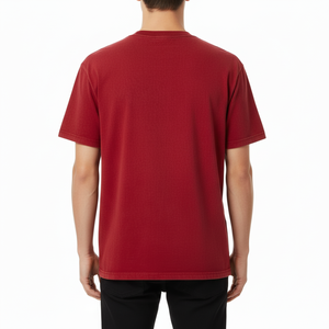 Camisetas al por mayor, extragrandes, con cuello redondo, de tela gruesa, de alta calidad, lisas para imprimir, para hombre, con servicio OEM - Product Image 3