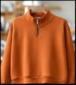 Sweat-shirt à demi-zip en molleton de coton épais 420 GSM pour homme, avec logo personnalisé, doublé, style streetwear, fabricant de sweats. - Product Image 3