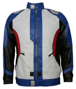 Veste de héros de jeu vidéo en cuir d'agneau véritable pour homme, veste de cosplay en cuir véritable sur mesure - Product Image 5