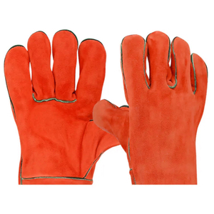 Cheap Price Latest Style Customer Logo Welding Work <b>Gloves</b> Top Quality Cowhide Split Leather Fireproof Welder Working <b>Gloves</b> - Product Image 3