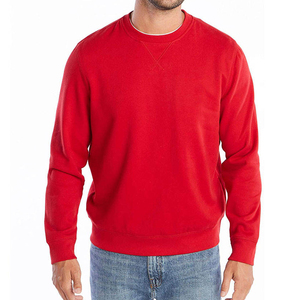 Sweat-shirt à col rond personnalisé brodé, lavé, en molleton épais, coupe oversize, vierge, vente en gros - Product Image 1