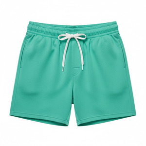 Shorts de course personnalisés pour hommes, légers, respirants, en Spandex et Polyester, couleur unie, compression, style urbain, taille mi-haute élastique - Product Image 2