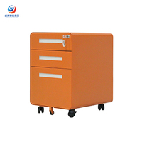 Armoire de classement de bureau en acier avec tiroirs de rangement pour l'organisation des documents à côté du bureau de travail