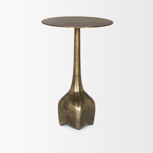 Mesa Auxiliar de Metal con Acabado Dorado de Diseño, Soporte Decorativo para Espacios Interiores Modernos, Proyectos Residenciales y Hospitales - Product Image 4