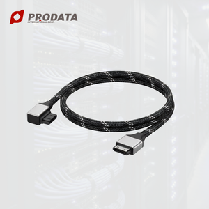 Câble de serveur MCIO 8X vers SlimSAS 8i SFF-8654 à angle droit PCIe Gen4 - Product Image 1