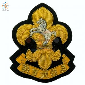 Écussons et badges brodés 3D faits main sur mesure, écussons de grade tactique OEM pour uniforme avec fil de broderie pour vêtements - Product Image 1