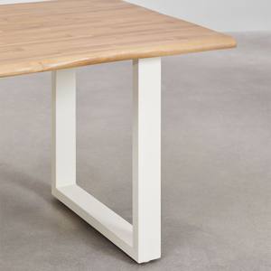 Mesa de jardín rectangular Vandana Hexa Vento 180x90 cm en madera de acacia y acero Maupi - Product Image 5