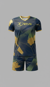 Conjunto de Camiseta y Pantalones Cortos de Voleibol Cyber Negros Mate Personalizados al por Mayor, Uniforme de Equipo Transpirable OEM, Ropa Deportiva Sublimada - Product Image 5