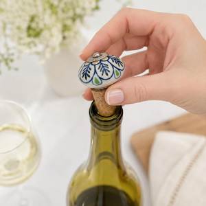 Tapón de Corcho Cerámico Premium para Botellas de Vino, Sellador de Botellas Decorativo Hecho a Mano y Reutilizable para Vino, Champán, Licores y Uso en Bares Domésticos - Product Image 6