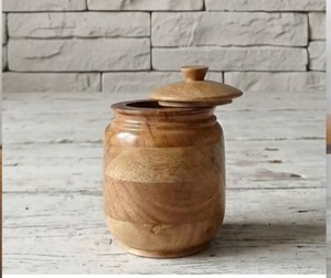 Boîte en bois naturel de haute qualité avec plateau, décorative et multifonctionnelle, pots de rangement en bois, boîte à pots au meilleur prix - Product Image 6