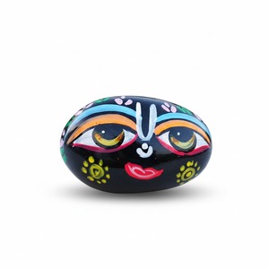 Statue de Krishna en pierre naturelle Shaligram Ladoo Gopal, faite à la main, pour la Pooja, décoration de la maison, cadeau de mariage, style Art Déco, pour table - Product Image 1