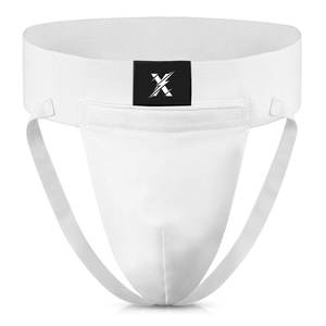 Protège-entrejambe en cuir de qualité supérieure pour hommes, conçu pour les arts martiaux et les sports à fort impact, respirant, ajustable et protecteur - Product Image 1