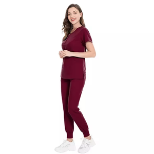 Custom Logo Medical <b>Doctor</b> Hospital Suit Wholesale Unisex Men Women Top & Pants Uniform Nurse Scrubs <b>Sets</b> - Product Image 4
