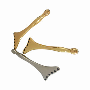 Planche de massage manuelle en acier inoxydable pour drainage lymphatique du cou, des épaules, du dos et des jambes – Grattoir universel pour le corps entier - Product Image 3