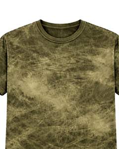 Camiseta Verde Oliva con Efecto Teñido para Hombre, Cuello Redondo, Manga Corta, Algodón, Estilo Casual Urbano, Lavado Vintage, Personalizada, OEM, Proveedor Mayorista de Camisetas - Product Image 3